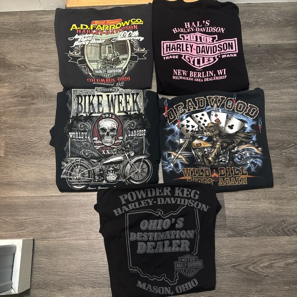 Harley Davidson Biker 5 Tee Bundle